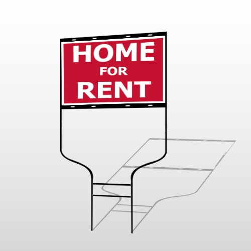For Rent 47 Round Rod Sign