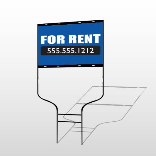 For Rent 128 Round Rod Sign
