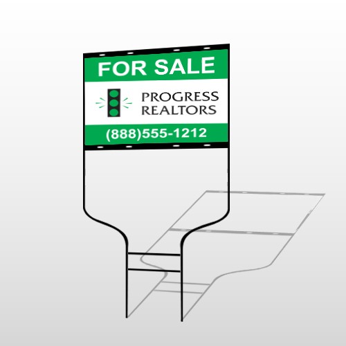 Realtors 8 Round Rod Sign
