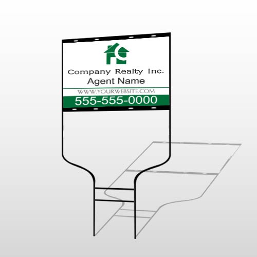 Realty 100 Round Rod Sign