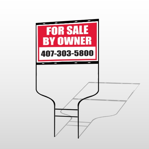 Sale By Owner 13 Round Rod Sign