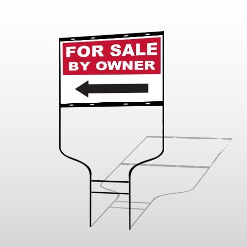 Sale By Owner 33 Round Rod Sign