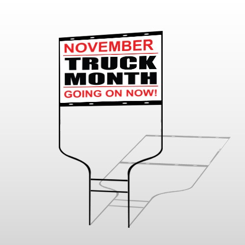 Truck Month 118 Round Rod Sign