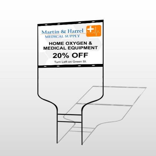 Home Oxygen 139 Round Rod Sign