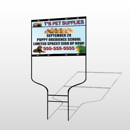 Pet Supplies 305 Round Rod Sign