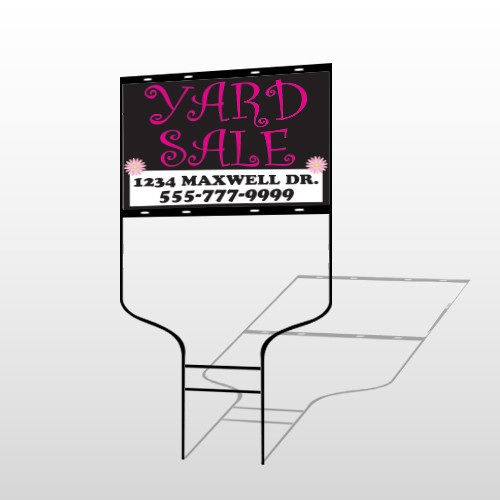 Pink Girl Sale 552 Round Rod Sign