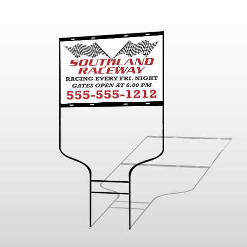 Racetrack 31 Round Rod Sign