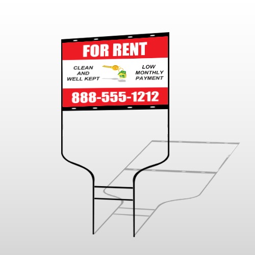 Rent Key Chain 361 Round Rod Sign