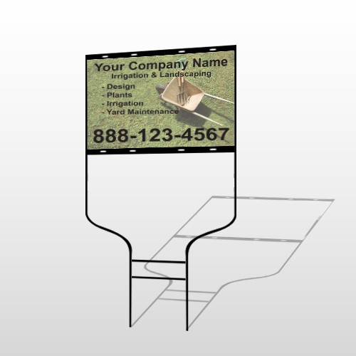 Wheel Barrow 261 Round Rod Sign