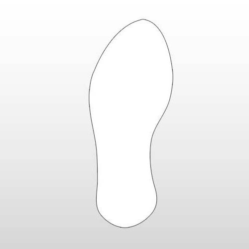 Left Shoe Print Floor Decals