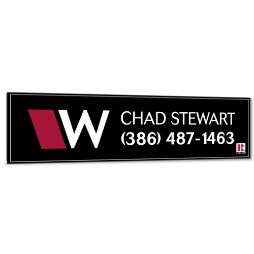 6" x 24" Logo Rider - Double Sided