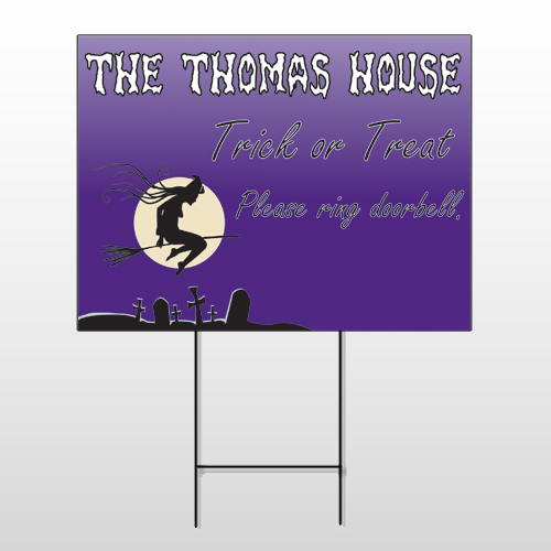 Witch Moon Wire Frame Sign