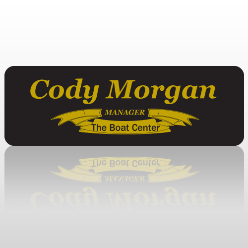 Boat 18 Engraved Name Badge 