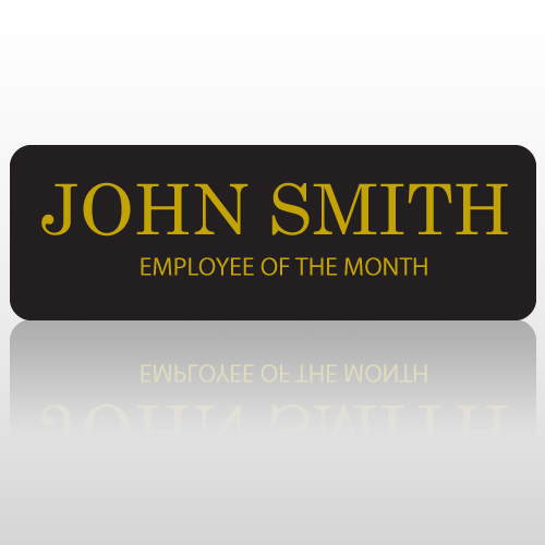 Employee 39 Engraved Name Badge 