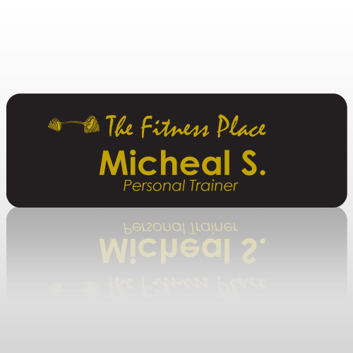Fitness 5 Engraved Name Badge 