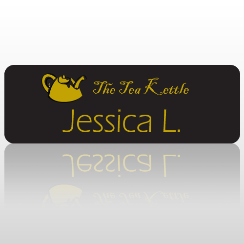 Tea 19 Engraved Name Badge 