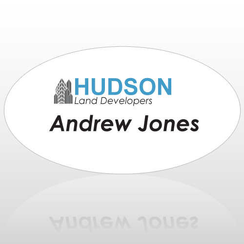 Land 21 Name Badge