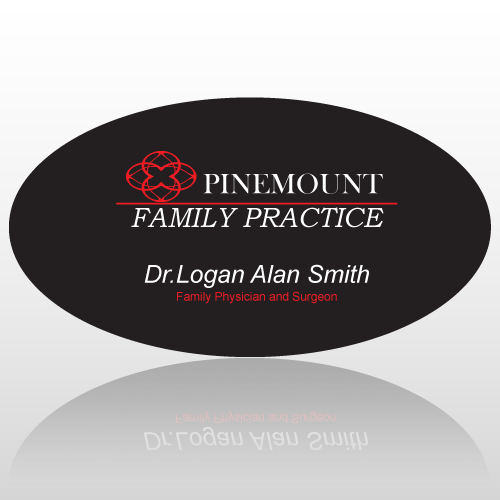 Medical 62 Oval Name Badge