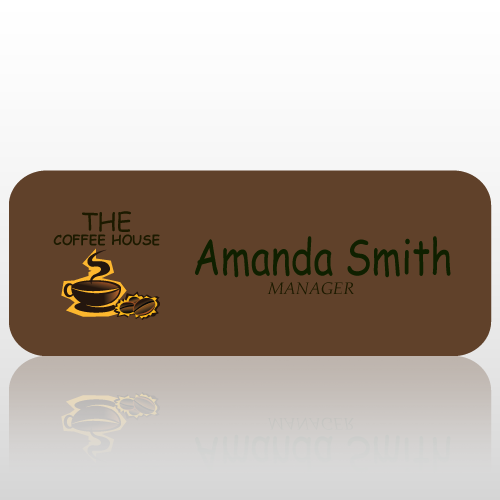 Coffee 10 Name Badge