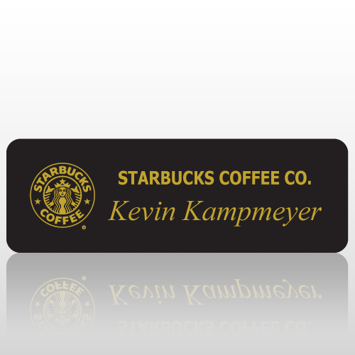 Starbucks 1 Engraved Name Badge