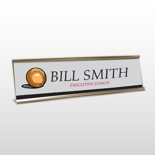 Coach 23 Desk Name Plate