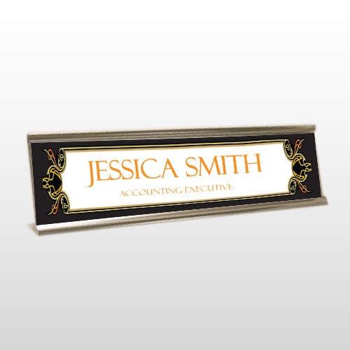 Design 25 Desk Name Plate