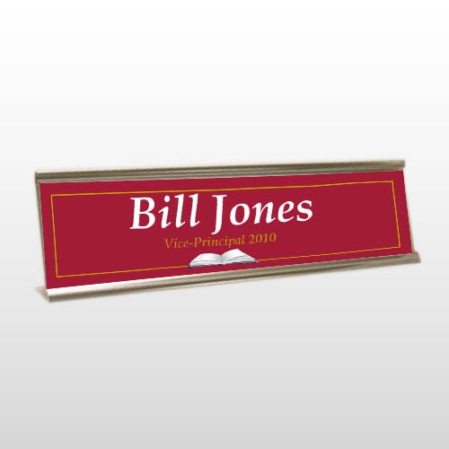 School 47 Desk Name Plate