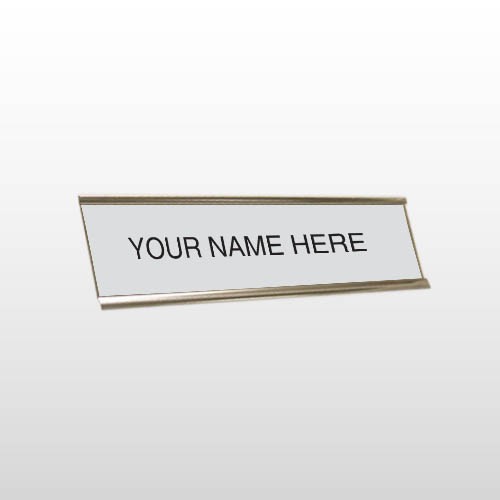 Name 13 Engraved Stainless/Black Wall Name Plate