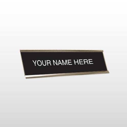 Name 45 Engraved Black/White Wall Name Plate