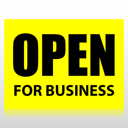 Open For Business Sign Panel