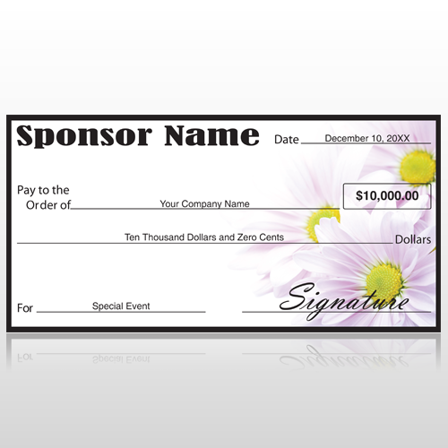 Oversized Check 12