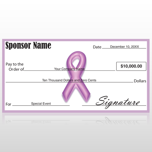 Oversized Check 16