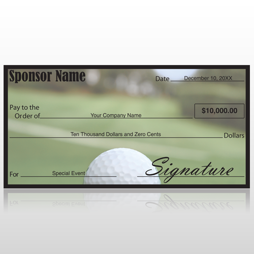 Oversized Check 25