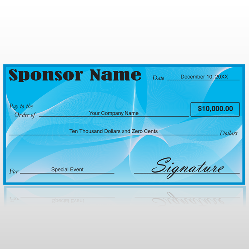 Oversized Check 6