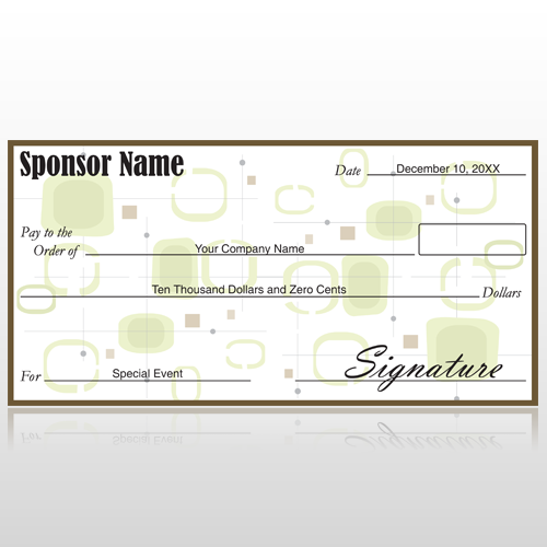 Oversized Check 8