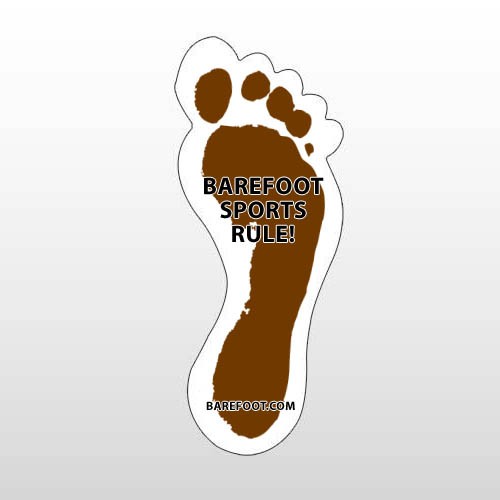 Floor Decal 4"W x 10"H  Foot
