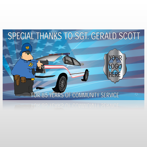 Police Thanks 429 Custom Sign