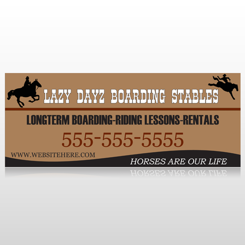 Boarding Stables 304 Custom Banner