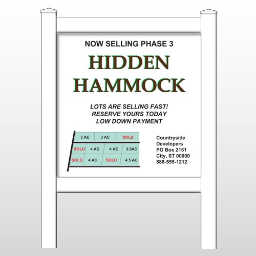 Hidden 438 48"H x 48"W Site Sign