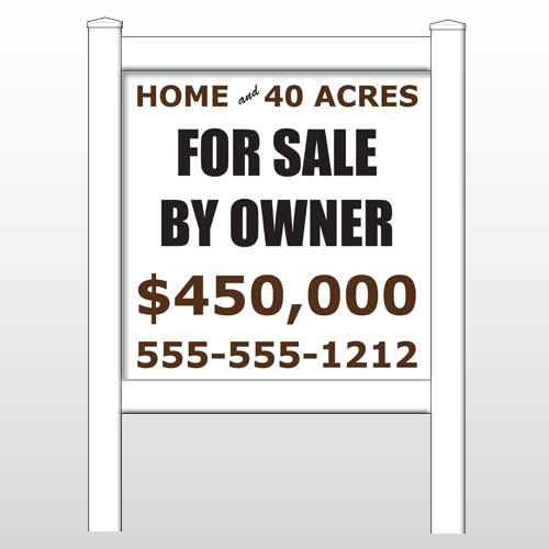 Home And 495 48"H x 48"W Site Sign