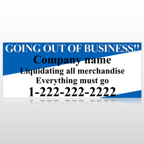 Going Out Sale 11 Site Sign