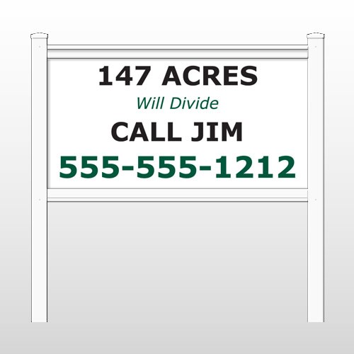 Acres 464 48"H x 96"W Site Sign