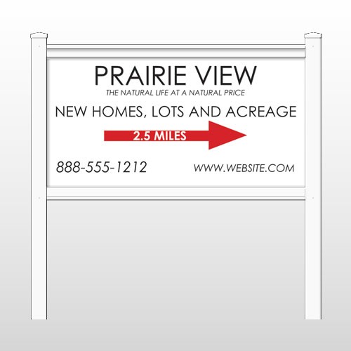 Prairie 491 48"H x 96"W Site Sign