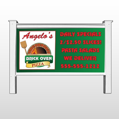 Pizza 129 48"H x 96"W Site Sign
