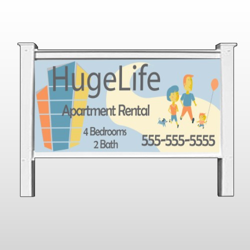 Apartment Building 29 - 48"H x 96"W Site Sign