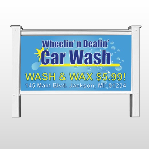 Blue Bubbles 290 48"H x 96"W Site Sign