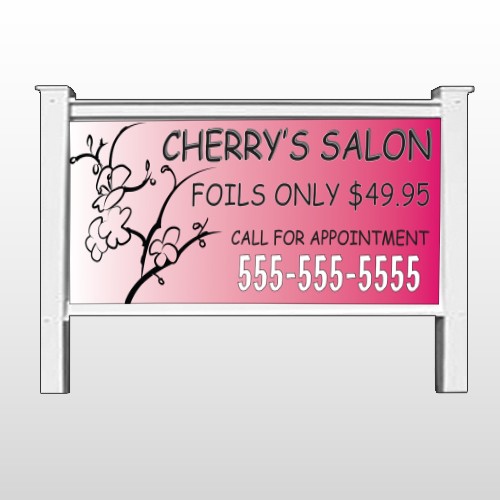 Cherry Salon 288 48"H x 96"W Site Sign