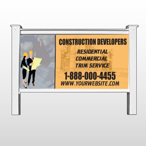 Contractors 645 48"H x 96"W Site Sign