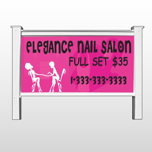 Elegant Nails 643 48"H x 96"W Site Sign