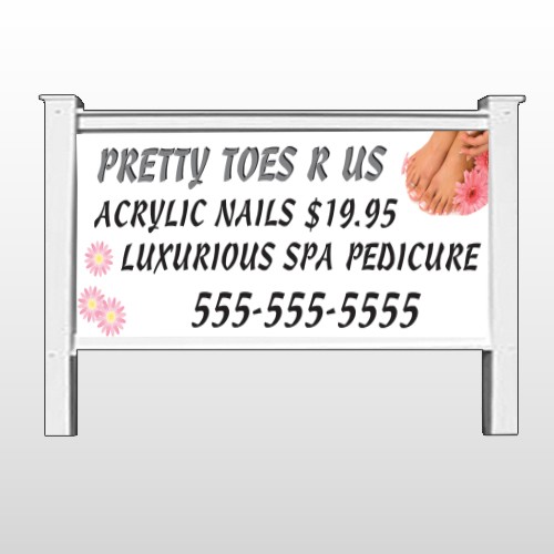 Floral Pedicure 293 48"H x 96"W Site Sign